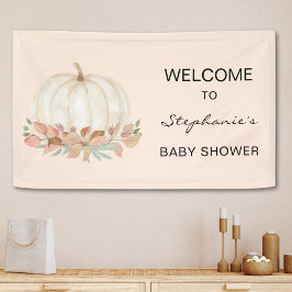 Pumpkin Fall Baby Dusche Banner