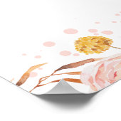 Pumpkin Fall Baby Dusche Begrüßungszeichen Poster (Ecke)