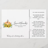 Pumpkin Fall Baby Dusche Candy Bar Wrapper (Vorderseite)