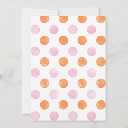 Pumpkin Fall Baby Dusche Einladung (Rückseite)