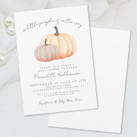 Pumpkin Fall Baby Dusche
