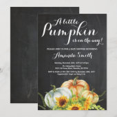 Pumpkin Fall Baby Dusche Einladung (Vorne/Hinten)