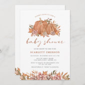 Pumpkin Fall Baby Dusche Einladung (Vorne/Hinten)