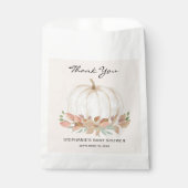 Pumpkin Fall Baby Dusche Geschenktütchen (Vorderseite)