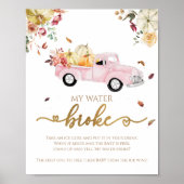 Pumpkin Fall Baby Dusche Mein Wasser Broke Spiel S Poster (Vorne)