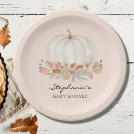 Pumpkin Fall Baby Dusche Pappteller