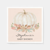 Pumpkin Fall Baby Dusche Serviette (Vorderseite)