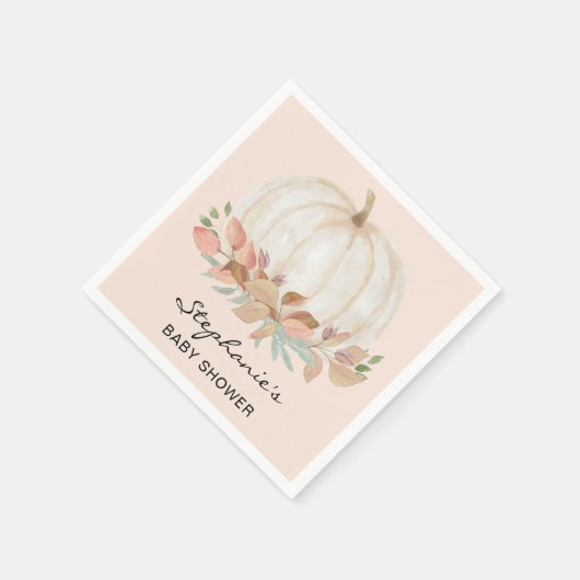 Pumpkin Fall Baby Dusche Serviette (Ecke)