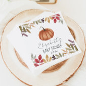 Pumpkin Fall Baby Dusche Serviette