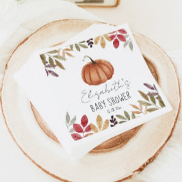 Pumpkin Fall Baby Dusche Serviette