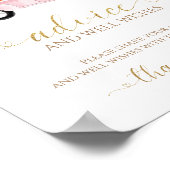 Pumpkin Fall Baby Duschhilfe & Wünsche Unterschrei Poster (Ecke)