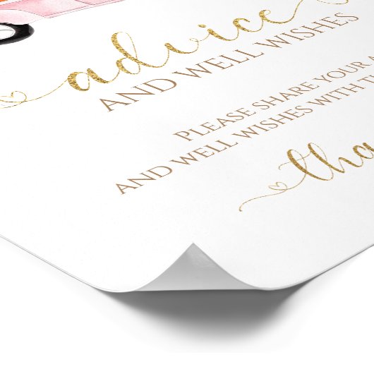 Pumpkin Fall Baby Duschhilfe & Wünsche Unterschrei Poster (Ecke)