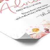 Pumpkin Fall Baby Duschhilfe & Wünsche Unterschrei Poster (Ecke)