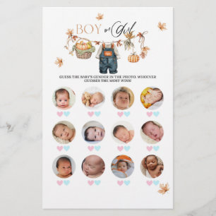 Pumpkin Fall Baby Shower Boy oder Girl Game