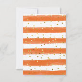 Pumpkin Fall Baby Shower Harvest Vielen Dank Dankeskarte (Rückseite)