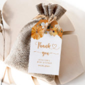Pumpkin Fall Babydusche danke Tag Geschenkanhänger