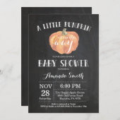 Pumpkin Fall Babydusche Einladung-Tafel Einladung (Vorne/Hinten)