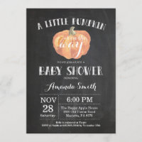 Pumpkin Fall Babydusche Einladung-Tafel