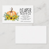 Pumpkin Fall Babydusche Windelwanne Begleitkarte (Vorne/Hinten)