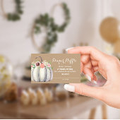 Pumpkin Fall Babydusche Windelwaschkarte Begleitkarte