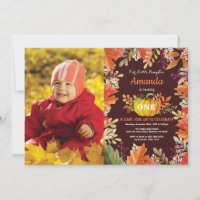 Pumpkin Fall Birthday Einladung