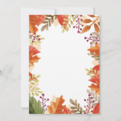 Pumpkin Fall Birthday Einladung (Rückseite)