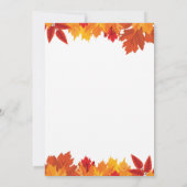 Pumpkin Fall Birthday Einladung Gold Glitzer (Rückseite)