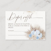 Pumpkin Fall Blumenzahn & Pampas Kinderduschmaschi Begleitkarte (Vorderseite)