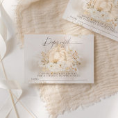 Pumpkin Fall Blumenzahn & Pampas Kinderduschmaschi Begleitkarte