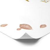 Pumpkin Fall Boy Babydusche Begrüßungszeichen Poster (Ecke)