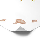 Pumpkin Fall Boy Babydusche Begrüßungszeichen Poster (Ecke)