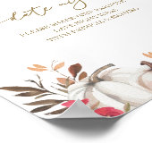 Pumpkin Fall Brautparty Date Night Jar Sign Poster (Ecke)