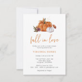 Pumpkin Fall Brautparty Einladung (Vorderseite)