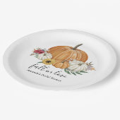 Pumpkin Fall Brautparty Paper-Teller Pappteller (Schrägansicht)