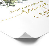 Pumpkin Fall Brautparty Rezeptkarten Zeichen Poster (Ecke)