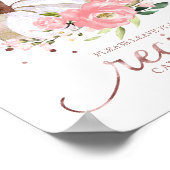 Pumpkin Fall Brautparty Rezeptkarten Zeichen Poster (Ecke)