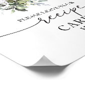 Pumpkin Fall Brautparty Rezeptkarten Zeichen Poster (Ecke)