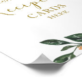 Pumpkin Fall Brautparty Rezeptkarten Zeichen Poster (Ecke)