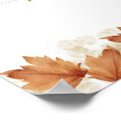 Pumpkin Fall Brautparty Willkommen Poster (Ecke)