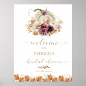 Pumpkin Fall Brautparty Willkommen Poster (Vorne)