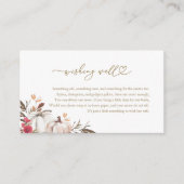 Pumpkin Fall Brautparty wünscht gut Begleitkarte (Vorderseite)