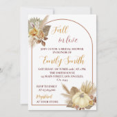 Pumpkin Fall Bridal Dusche Einladung (Vorderseite)