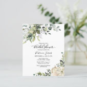 Pumpkin Fall Budget Bridal Dusche Einladung (Stehend Vorderseite)