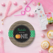 Pumpkin Fall First Birthday Party Paper Teller (Party)