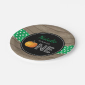 Pumpkin Fall First Birthday Party Paper Teller (Schrägansicht)