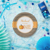 Pumpkin Fall First Birthday Party Paper Teller (Party)