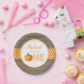 Pumpkin Fall First Birthday Party Paper Teller (Party)