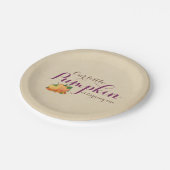Pumpkin Fall First Birthday Party Paper Teller (Schrägansicht)