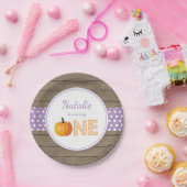 Pumpkin Fall First Birthday Party Paper Teller (Party)