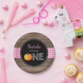 Pumpkin Fall First Birthday Party Paper Teller (Party)